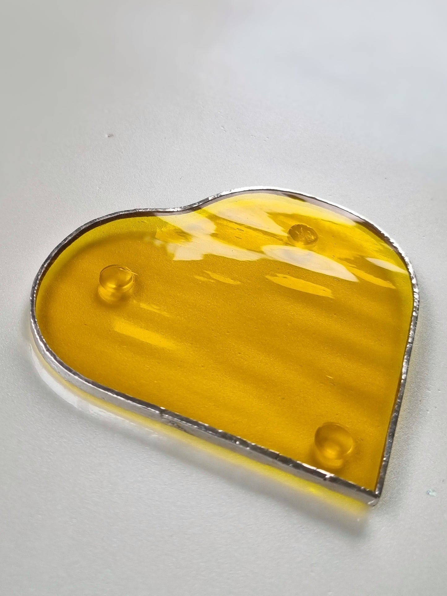Heart Coaster - Vintage Yellow