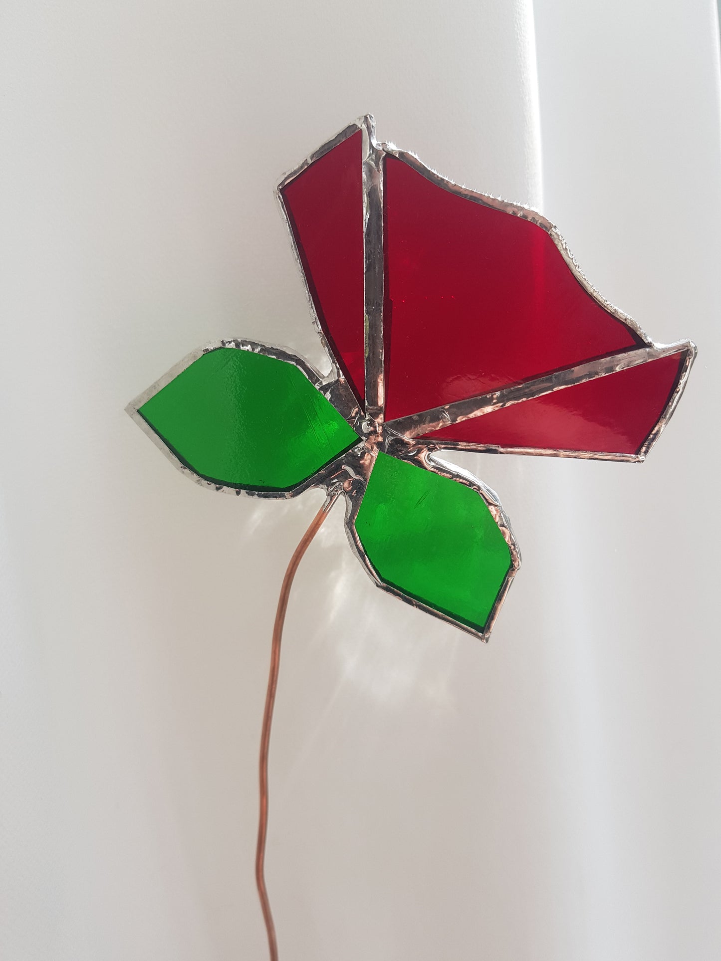 Stained Glass - Rose stem , medium